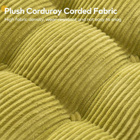 Plush corduroy corded fabric