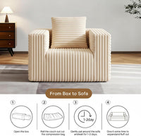 From box to sofa in four steps