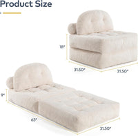Product size — 31.5″ × 31.5″ × 18″ folded, 63″ long unfolded