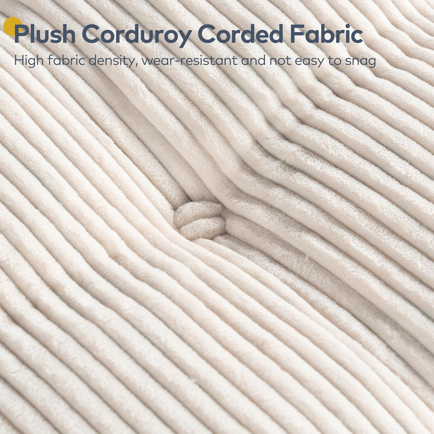 Plush corduroy corded fabric