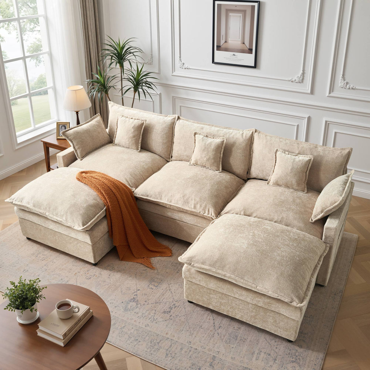 The sofa everyone falls into.